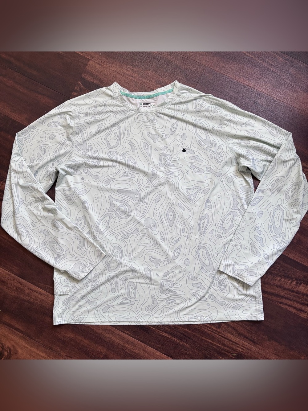 Jetty Brigantine UV LST upf 50+ rash guard euc mint color size 2XL